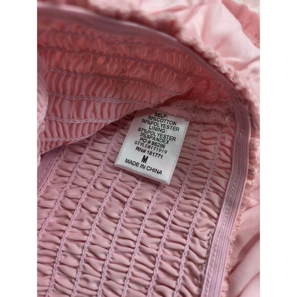 Lelis Baby Pink Floral Cap Sleeve Blouse Medium - Picture 4 of 8